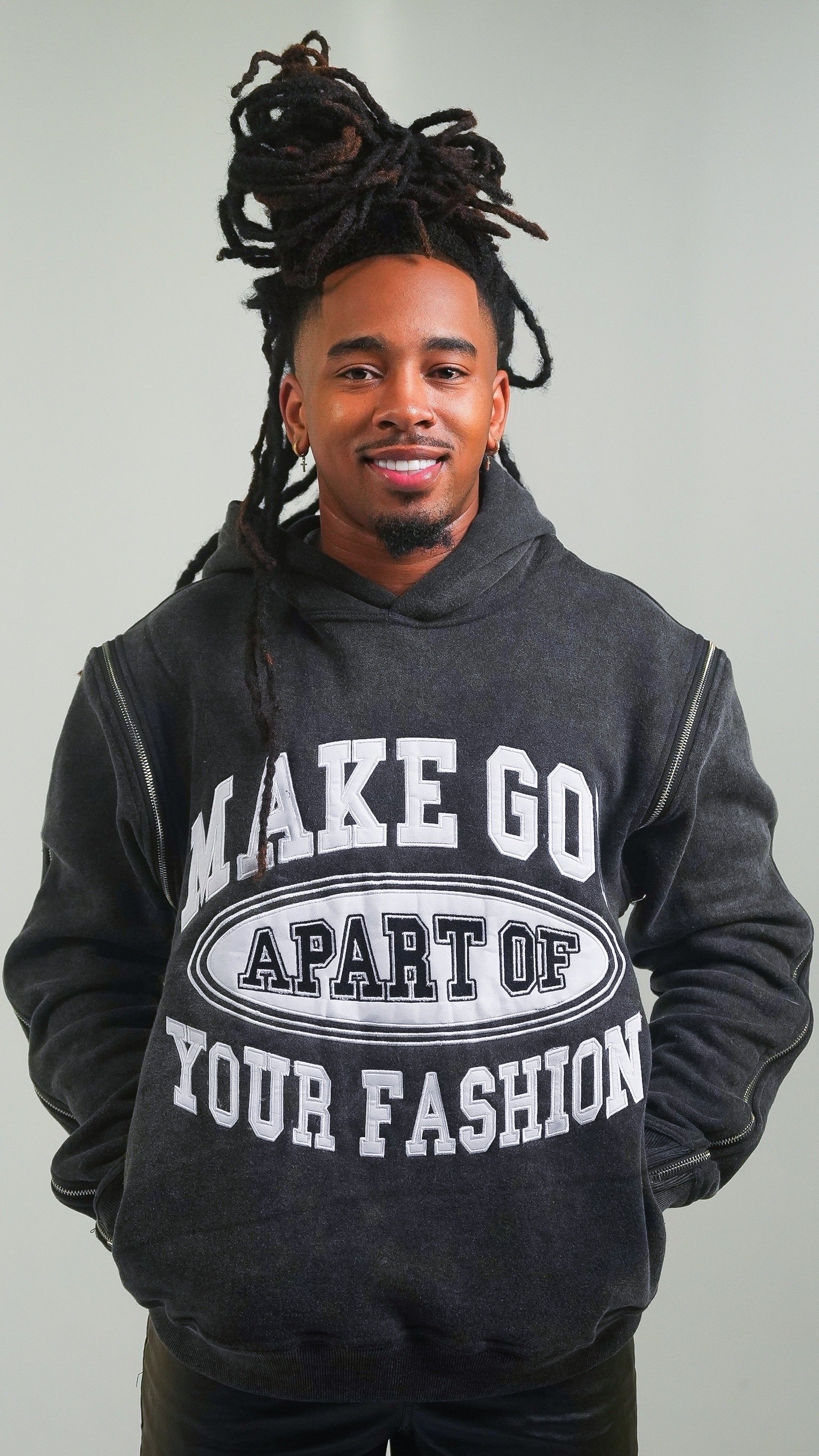 “MGAYF” Versatile Hoodie BLACK