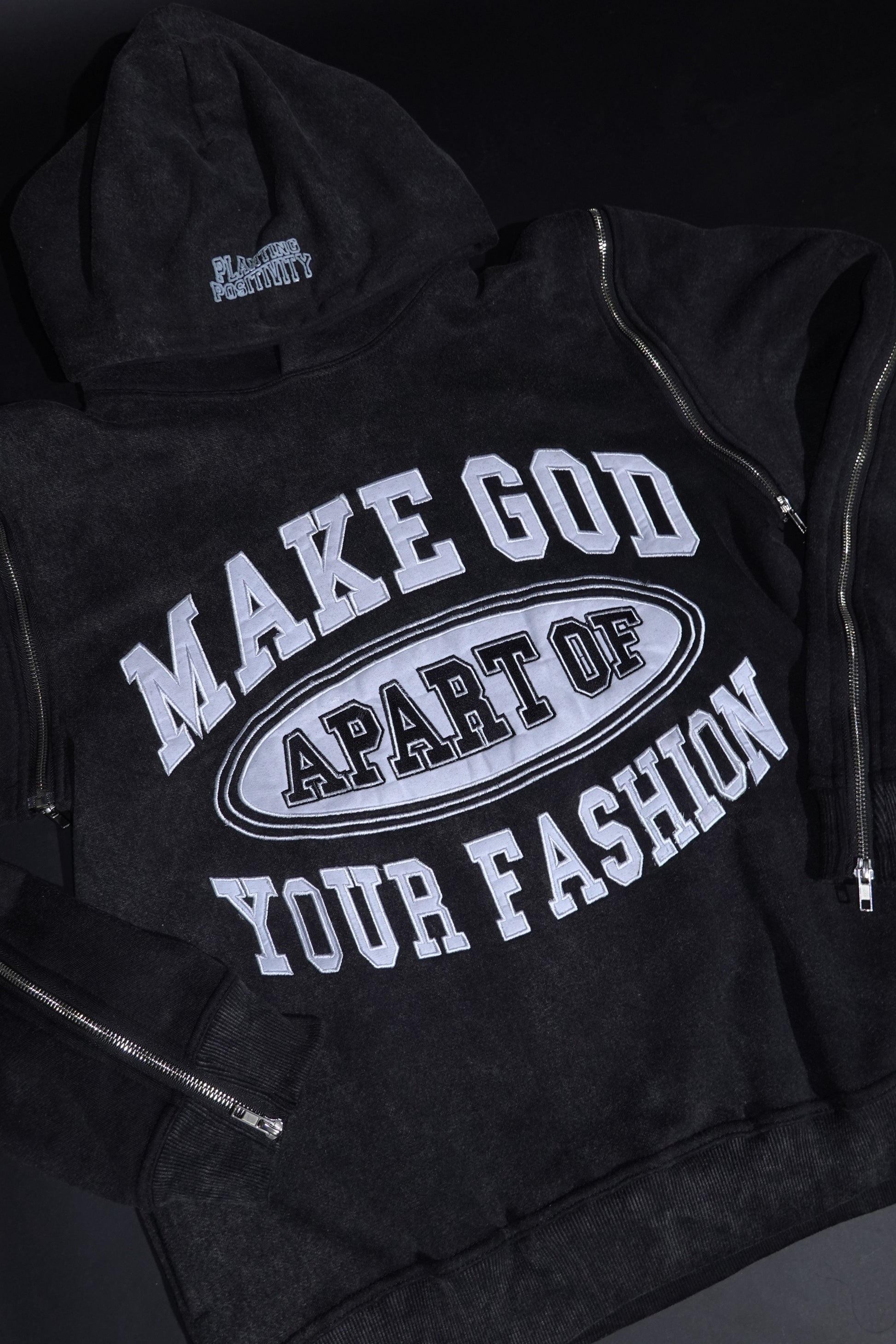 “MGAYF” Versatile Hoodie BLACK