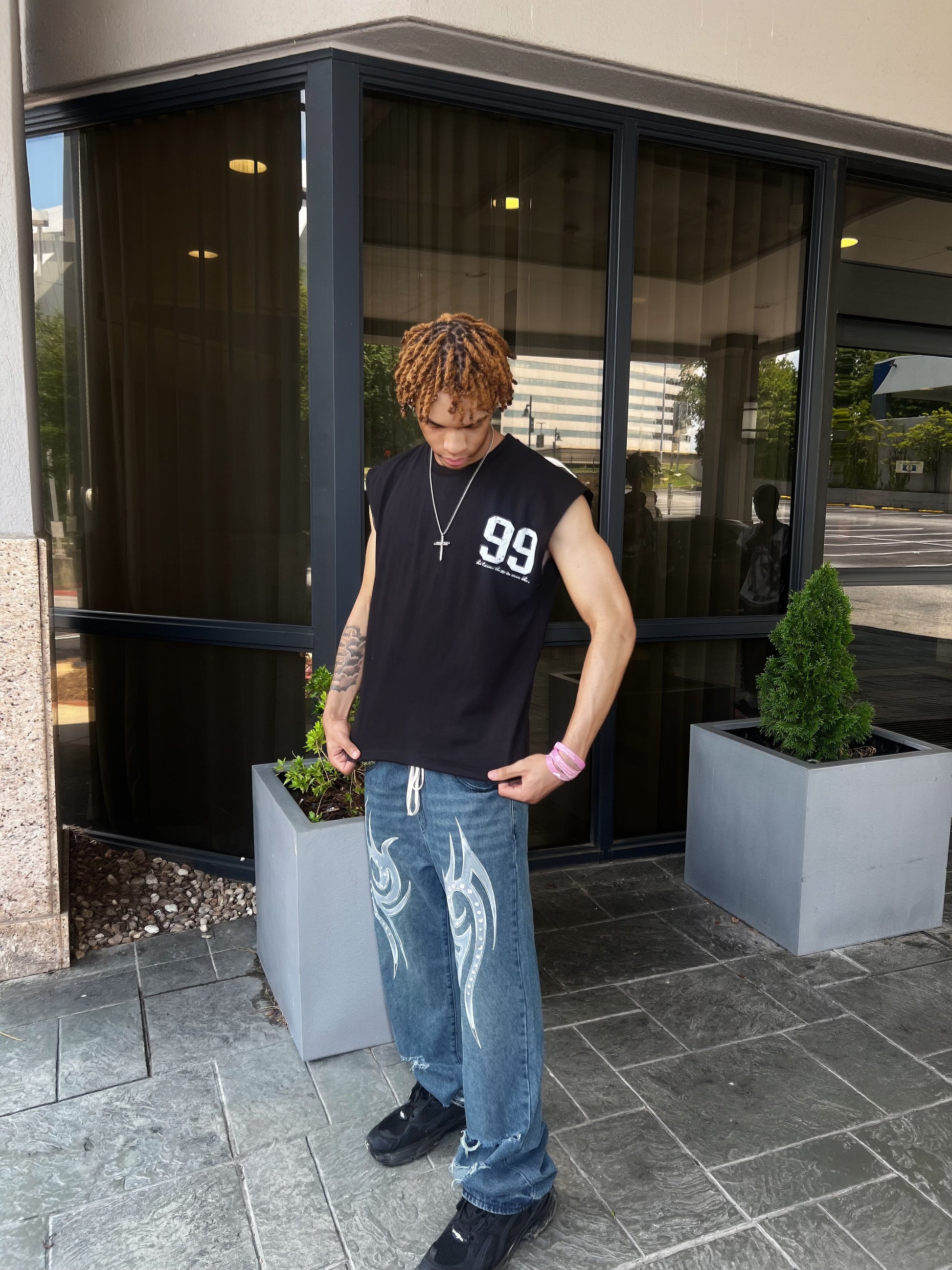 Leaves The 99 (Cutt-Off Sleeves) Black (Pre-Order ships in 2 weeks)